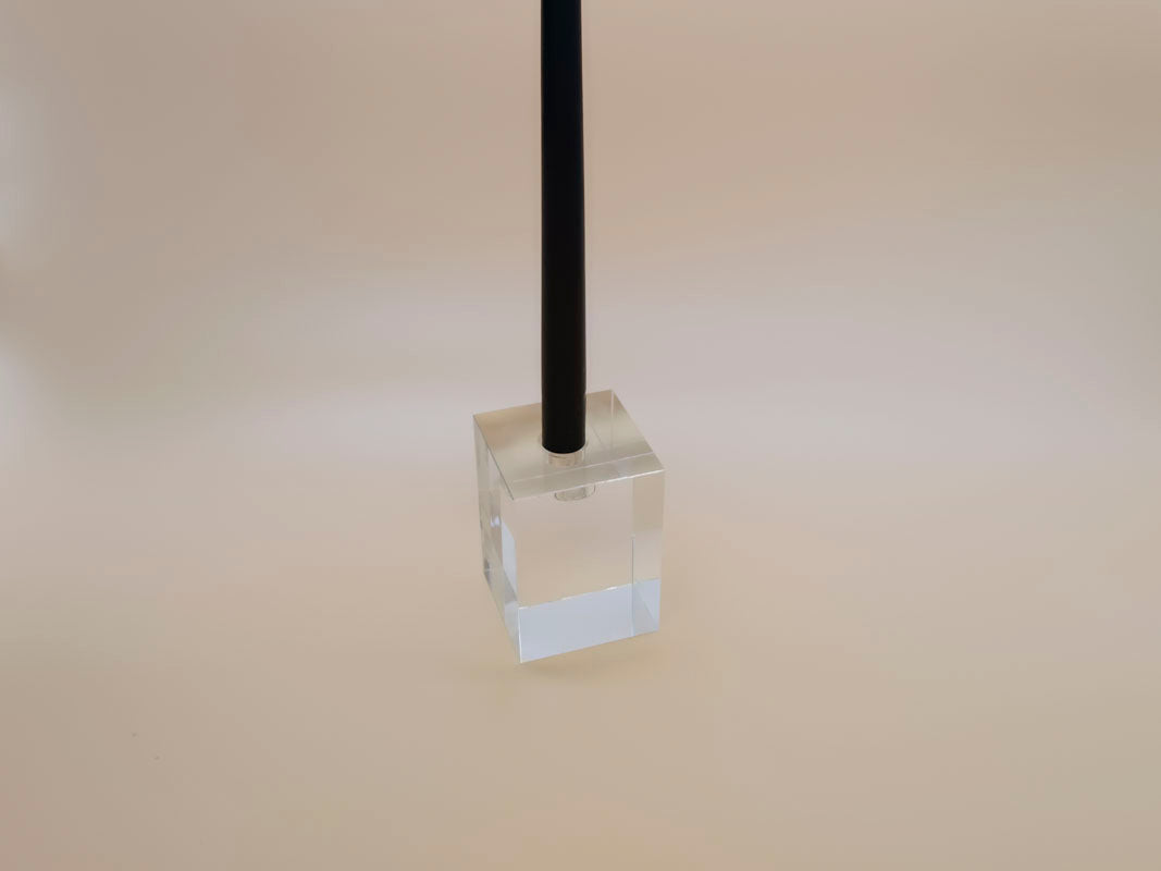 Large Rectangular Glass Candle Holder