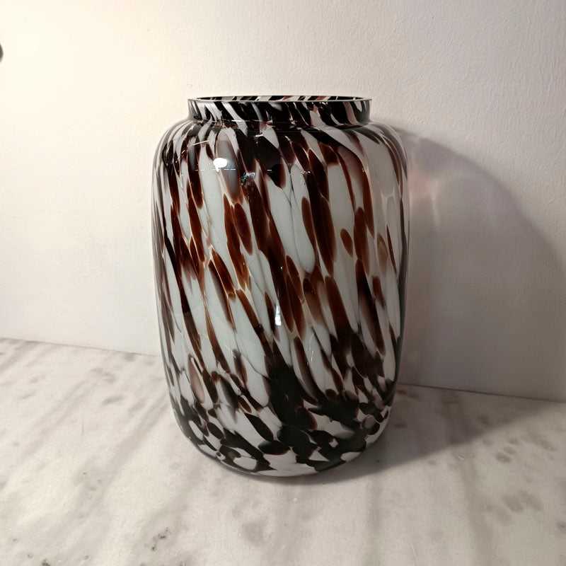 Large art glass vase